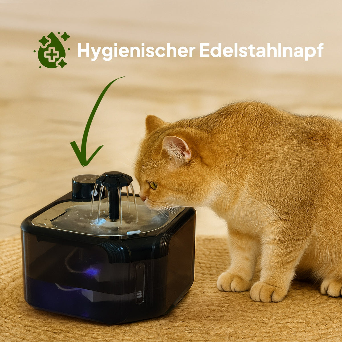 Kabelloser Katzentrinkbrunnen 2.8L